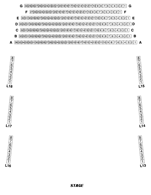 (A) Balcony Seating Map - 3rd Floor